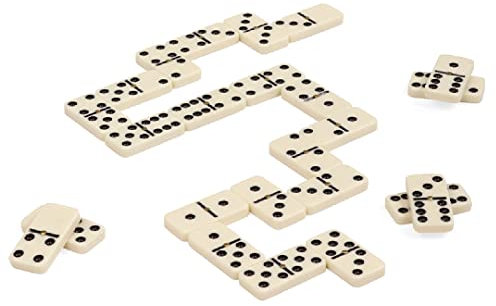 Dal Negro - Domino set da gioco con 28 tessere, adatto per bambini da 6 anni e adutli, ideale da 1 a 4 giocatori.