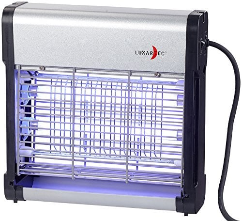 Lunartec Fliegenkiller: UV-Insektenvernichter IV-512 mit austauschbarer UV-Röhre, 12 Watt (Hochspannungs-Insektenvernichter, Anti-Mücken-Lichter, Insektenkiller)