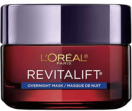 L'Oreal Paris Revitalift Triple Power Anti-Aging Overnight Mask, Pro Retinol, Hyaluronic Acid & Vitamin C, Reduce Wrinkles 1.7 Oz