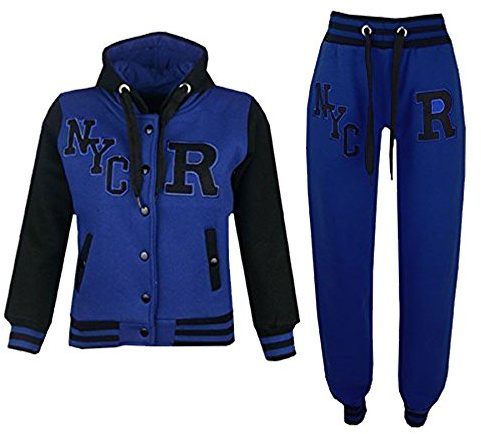 A2Z 4 Kids Unisex Girls Boys Baseball Tracksuit R Fashion Fox - T.S Baseball FOX Royal 5-6