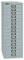BISLEY MultiDrawer, 39er Serie, DIN A4, 15 Schubladen, Metall, 355 Silber, 38 x 27.9 x 86 cm