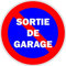Akachafactory Autocollant Sticker Portail Parking Sortie Garage stationnement Interdit Panneau