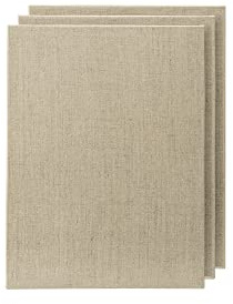 Senso Clear Primed Linen Panels - 11x14-3 Pack of Panels for Painting Oils, Acrylics, Pastels and More