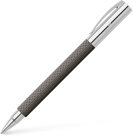 Faber-Castell 147056 - Tintenroller Ambition OpArt Black Sand, Strichstärke 0,5 mm
