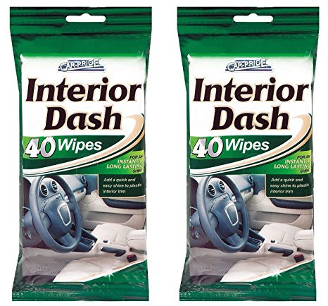 80 Car Dash Interior Clean Wipes 2 Packs of 40