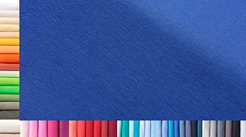 Bündchenstoff XXL als Meterware|doppelt: 75cm breit|einfach: 150cm breit|Farbe: 40 Royalblau|0,75m lang|96% Baumwolle, 4% Elasthan|Jersey|1buy3|Grundpreis pro qm: € 11,10