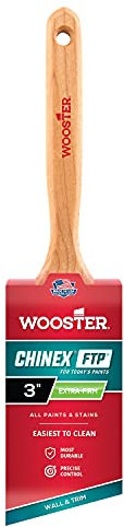 Wooster Brush 4410-3 Chinex FTP Angle Sash Paintbrush, None, 3 Inch,White