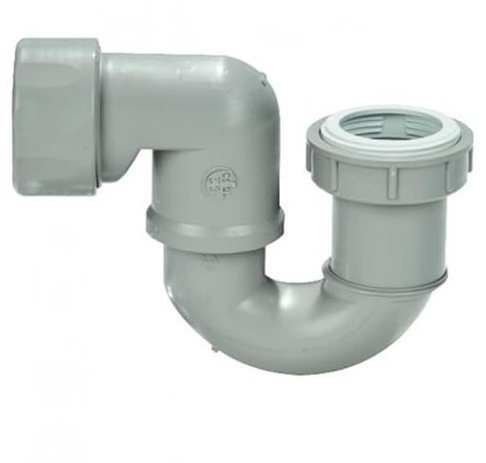 GEBERIT 150.081.00.1 - Sifone per vasca da bagno per collegamento a colonne vasca 11/2-11/4x40 mm