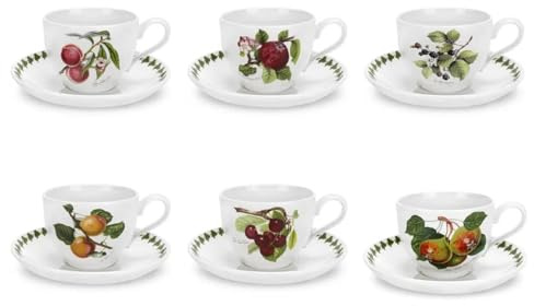 Portmeirion Pomona Teacup traditionell und Untertasse 0.20l