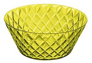 Koziol Salatschale Crystal L transparent Oliv