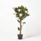 HOMESCAPES 3 ft Pink Artificial Rose Tree Lifelike Pink Petals and Leaves Indoor Artificial Plant and Tree for Wedding