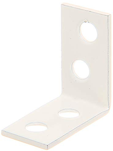 Alberts 848828 Stuhlwinkel | weiß kunststoffbeschichtet | 60 x 60 x 16 mm | 50er Set