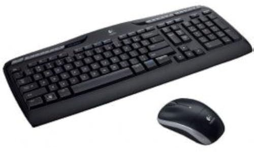 Logitech MK330 Kabelloses Tastatur-Maus-Set, 2.4 GHz Verbindung via Unifying USB-Empfänger, 4 programmierbare G-Tasten, 12-24-Monate Batterielaufzeit, US intl/Italienisches QWERTY-Layout - Schwarz