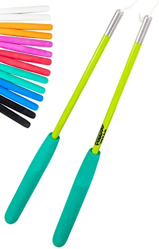 Juggle Dream Diabolo Jonglage Baguettes Superglass Solides et Légères en Fibre de Verre, Conçu pour Les Grinds et Les Communiqués de Bâton (Vert)