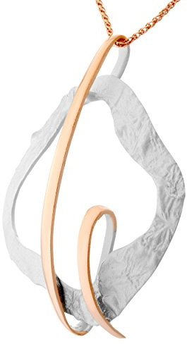 Orphelia Damen-Anhänger met Kette 925 Silber teilrhodiniert-ZH-7207