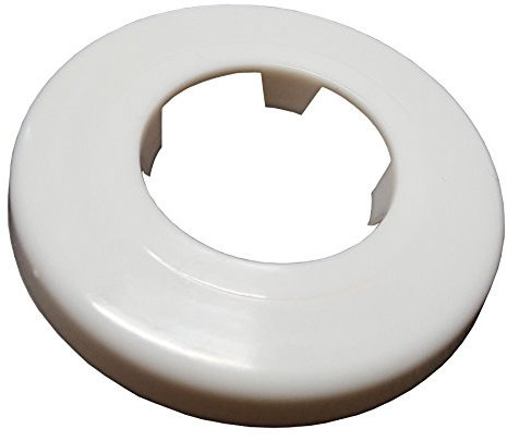 Weiße Rosette Kragen Rose Abdeckung für Rohrlöcher Lücken Versteck 40mm Durchmesser
