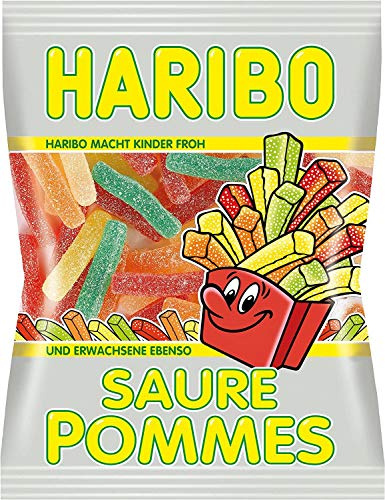 Haribo - Saure Pommes - Fruchtgummi - 24 x 100 Gramm Beutel