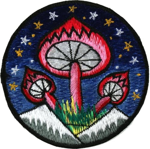 Kunstvoll bestickte Patches, Aufnäher aus Baumwolle, Modell 19 | Ideal für Shirts, Pullover, Taschen, individuelle Gestaltung, einfache Befestigung mit Nadel und Faden