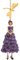 ROSEMARIE SCHULZ Heidelberg Flieder Blumen Mädchen mit Libelle zum Hängen Flower Fairy Figur Dekofigur Blumenfigur Skulptur Blumenkinder