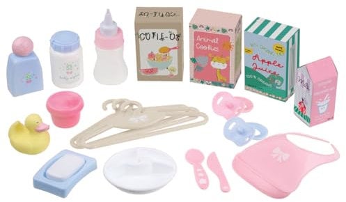 jc toys- Rucksack mit 20 Puppenzubehörteilen, geeignet für 38 cm Puppen, perfekt zum Aufbewahren und Spielen, rosa, +3 Jahre