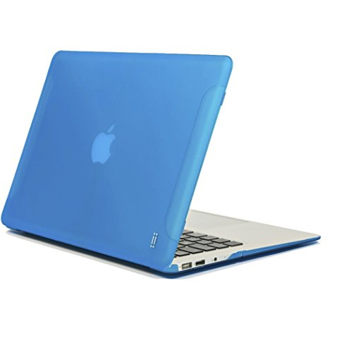 aiino - Harte Schutzhülle für MacBook Air 11 I Schutzetui I gummierte MacBook Schale I Matte Hülle für MacBook Air 11 Zoll I Ultra-Dünn I MacBook Air Zubehör I Apple Laptop Schutzhüllen - Blau