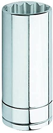 Bahco 7805DM-22 Bi-Hex Deep Length Socket, Silver, 1/2-Inch, 22 mm