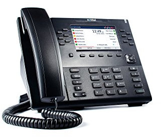 Mitel 80C00003AAA-A Kabelgebundenes Mobilteil 24Zeilen LCD Schwarz IP-Telefon, 80C00003AAA-A