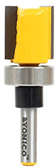 Yonico 14131q - Flush Trim Template Router Bit, Diameter: 3/4, Cutting Height: 3/4 - 1/4 Shank