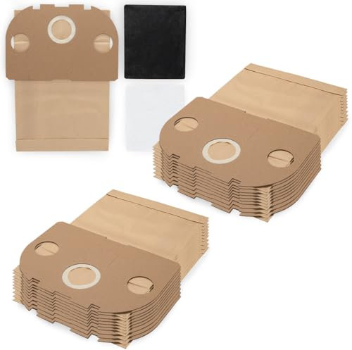 PRIMEBAG - 20 Staubsaugerbeutel kompatibel für Vorwerk Tiger 250 251 252-4 Filter inklusive - Bestleistung beim Saugen