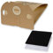PRIMEBAG - 20 Staubsaugerbeutel kompatibel für Vorwerk Tiger 250 251 252-4 Filter inklusive - Bestleistung beim Saugen