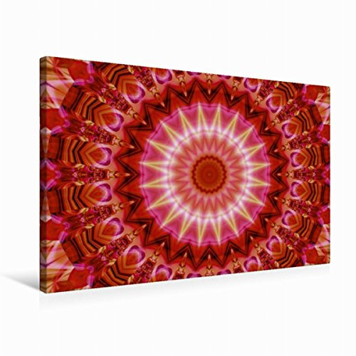Premium Textil-Leinwand 75 x 50 cm Quer-Format Mandala für immer Liebe | Wandbild, HD-Bild auf Keilrahmen, Fertigbild auf hochwertigem Vlies, Leinwanddruck von Christine Bässler