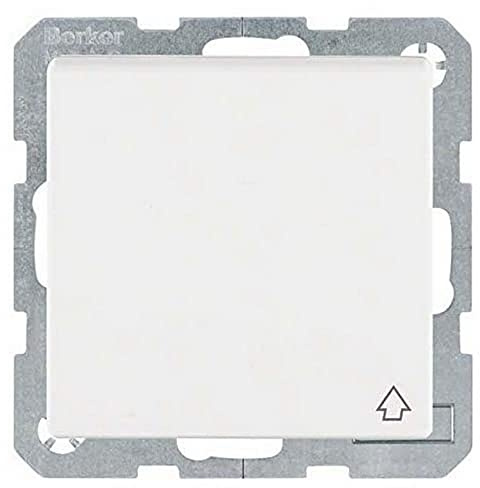 Berker 47516069 UP Socket, Folding Deck. Polar White Velvet, Q.1/Q.3