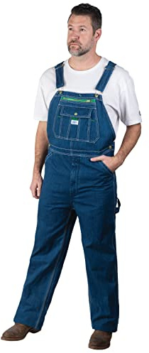 Liberty Men's Stonewashed Denim Bib Overall, Stone Washed, 50/32