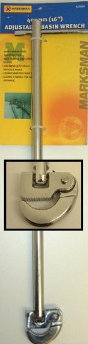 Marksman 400MM 16 INCH Adjustable Basin Wrench Sink TAP Spanner