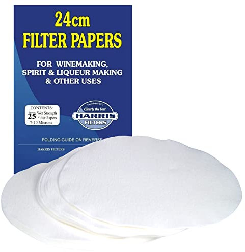 Home Brew & Wine Making - Harris 24cm Filter Papers - Pack of 25