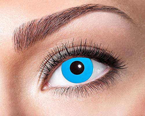 Zoelibat Eyecatcher Motivlinsen - Blue Elfe m12 - farbige 3-Monats-Kontaktlinsen - Blaue Linsen zum Cosplay Kostüm