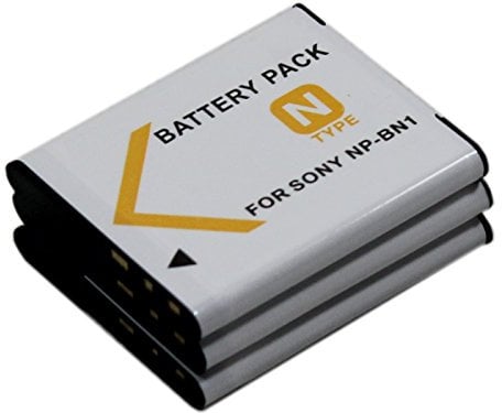 3x NP-BN1 NPBN1 Battery for DSC-TF1 DSC-W350 DSC-W350D DSC-WX5 DSC-WX5C DSC-W510 DSC-W510B DSC-W510P DSC-W510R DSC-W530 DSC-W530B k1a