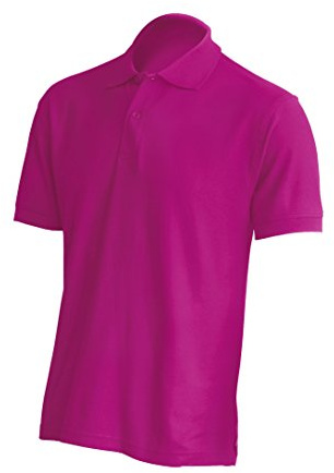 JHK - Polo - Manga corta - para hombre fucsia X-Large