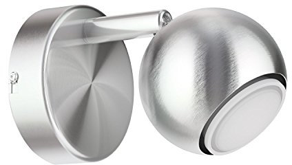 ledscom.de Wand-Leuchte TAURI, einflammig inkl. 630lm LED GU10 Lampe, warm-weiß