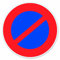 Chapuis DS22 Disco de señalización Prohibido aparcar - PVC adhesivo - Diámetro 280 mm