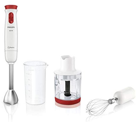 Philips HR1625/00 Stabmixer mit ProMix und Zerkleinerer Schneebesen 650 W-daily Collection