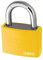 ABUS 49934 My Lock Aluminium Vorhängeschloss mit 6401 gleichschließend – Gelb