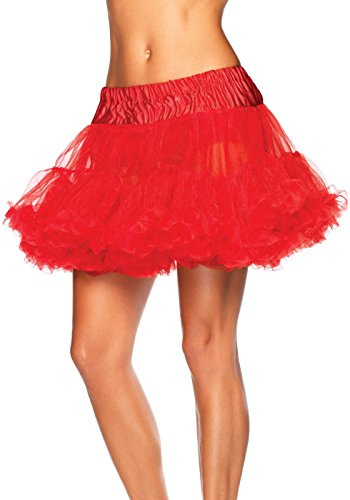 Leg Avenue Petticoat, X-Large/2X-Large, Red