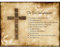Ten 10 Commandments Cross Christian Religious Quote Typography Art Print Poster Wall Decor 12X16 Inch