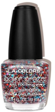 L.A COLOR CRAZE NAIL POLISH - CONFETTI