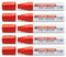 edding 5er Sparpack Fenster/Kreidemarker 4090 diverse Faben zur Auswahl (Neon Sortierung) (5er Set, rot)