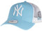 New Era Trucker Cap - BASIC New York Yankees sky blau