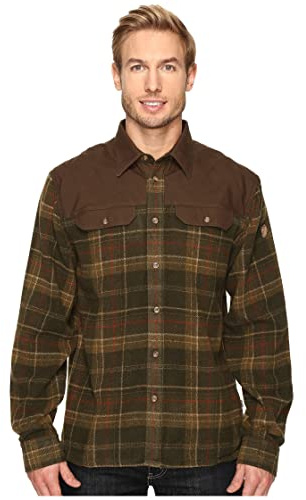 Fjällräven Herren Holzfällerhemd Granit, Green, M, 90339-620