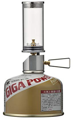 Snow Peak Mini-Flamme – tragbare Gas-Camping-Laterne mit Mini-Flamme – langlebige Campingausrüstung für Außenbeleuchtung – inklusive Aufbewahrungskoffer für Reisen