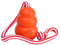 KONG Aqua Floating Fetch Toy - Jouet pour Chien pour l'eau, Le Jeu et Le Dressage - avec Intérieur en Mousse et Corde à Lancer - pour Chiens de Taille Moyenne - Orange